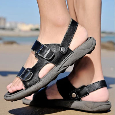 Arlo - Double Breasted Leather Sandals