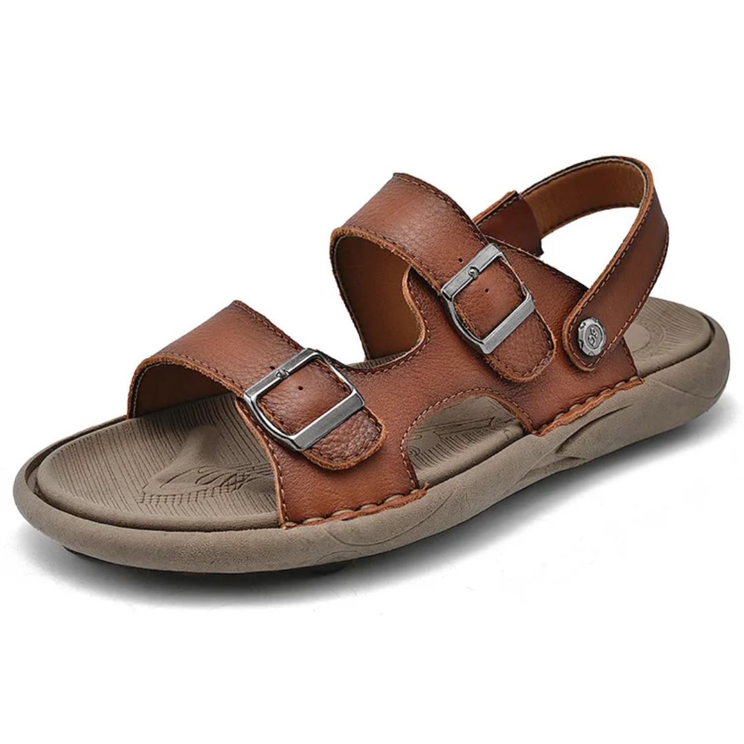 Arlo - Double Breasted Leather Sandals