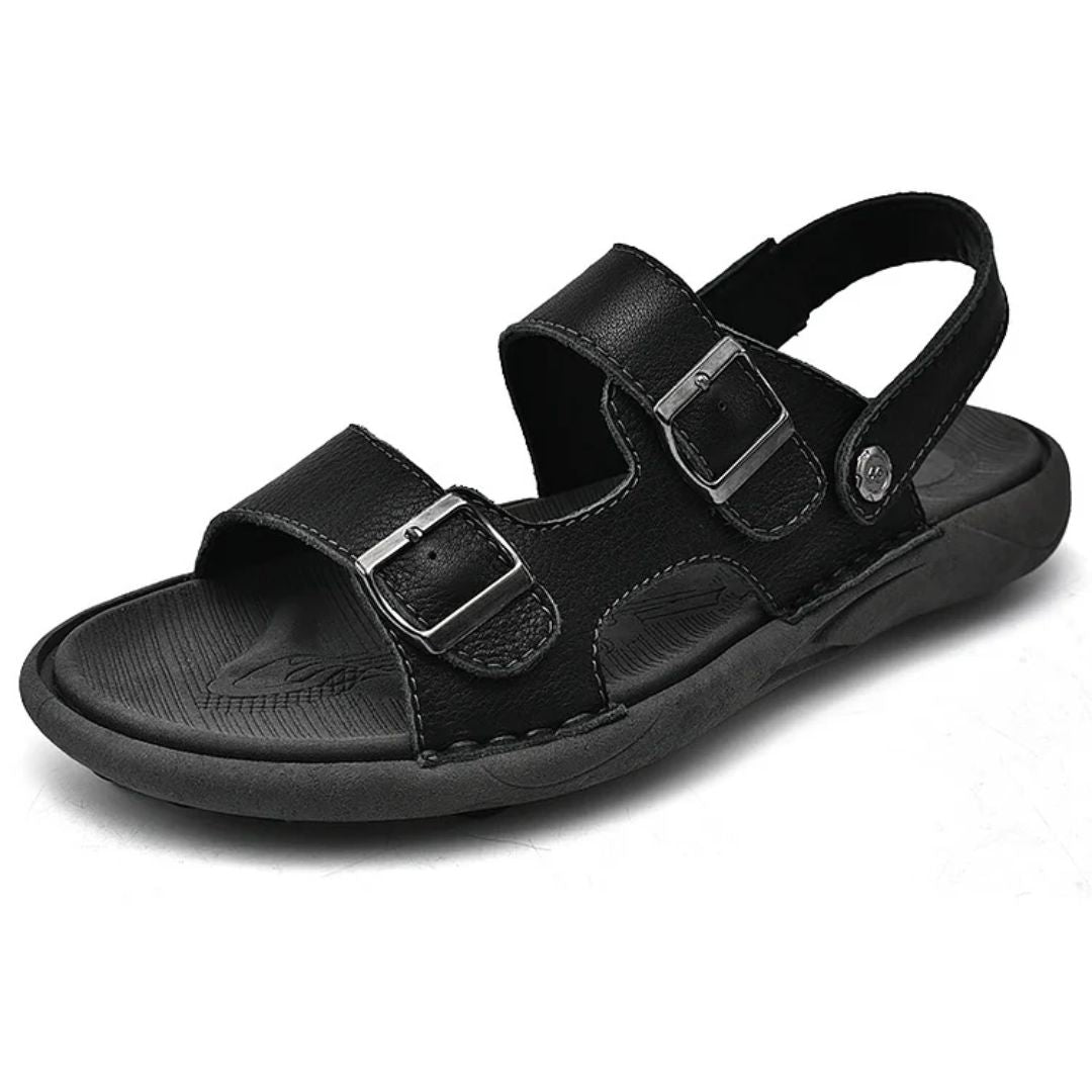 Arlo - Double Breasted Leather Sandals